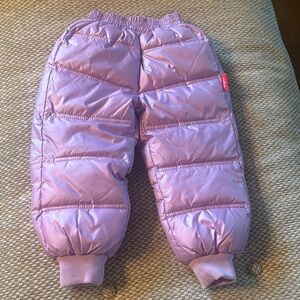 Onekid Kids Purple Puffer Pants